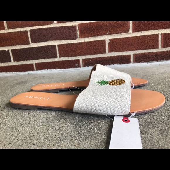 Esprit Shoes - Pineapple sandals NEW size 10🌴